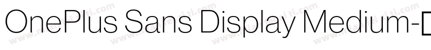 OnePlus Sans Display Medium字体转换